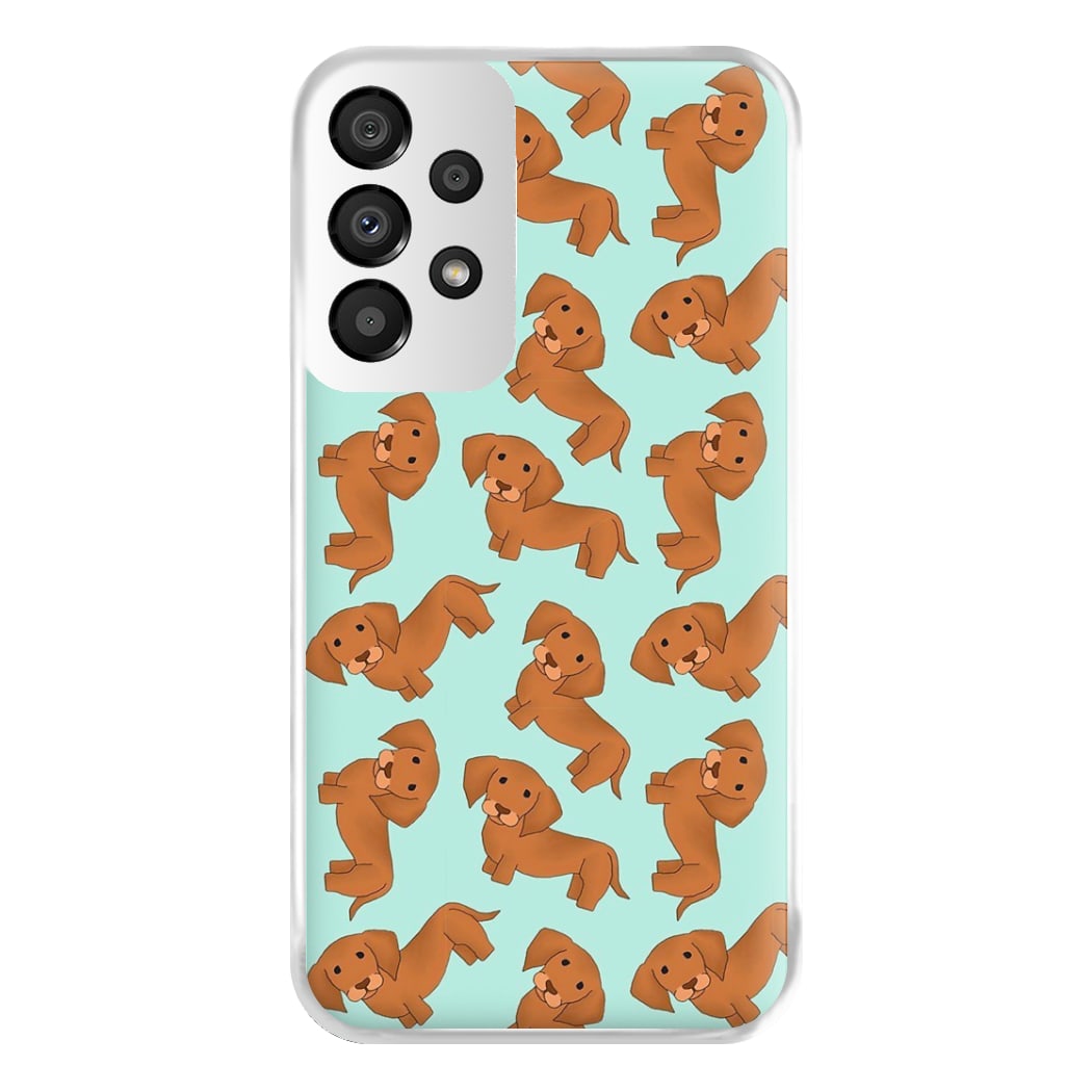 Sausage Dog Pattern Phone Case for Galaxy A33