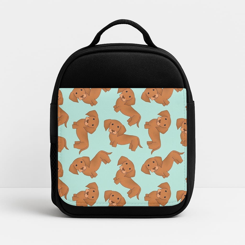 Sausage Dog Pattern Insulated Lunchbox