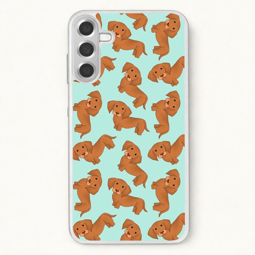 Sausage Dog Pattern Phone Case for Galaxy A57
