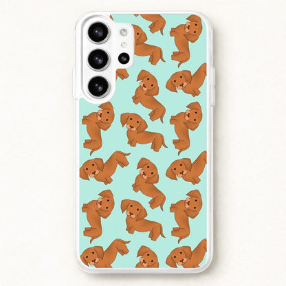 Sausage Dog Pattern Phone Case for Galaxy S26 Ultra