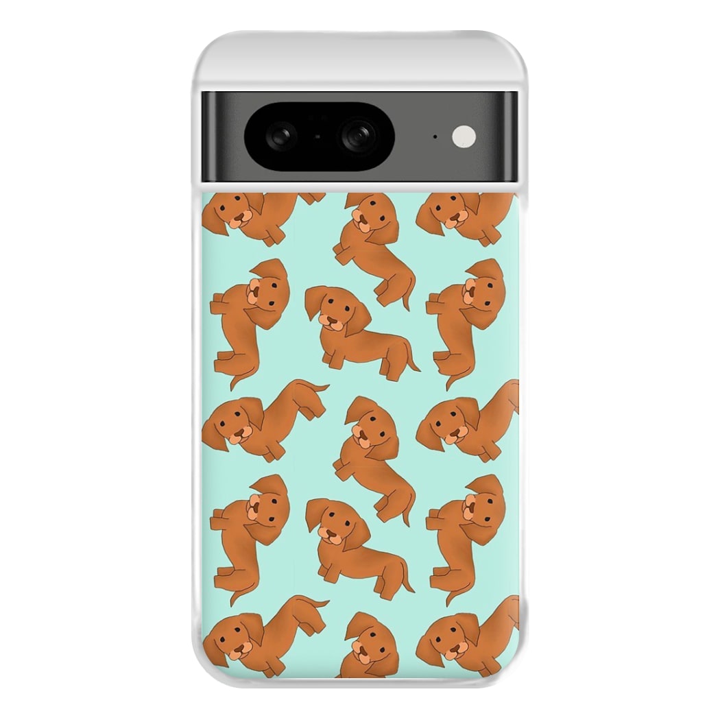 Sausage Dog Pattern Phone Case for Google Pixel 8