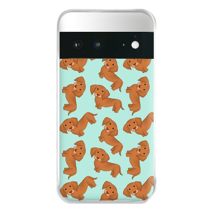 Sausage Dog Pattern Phone Case for Google Pixel 6a