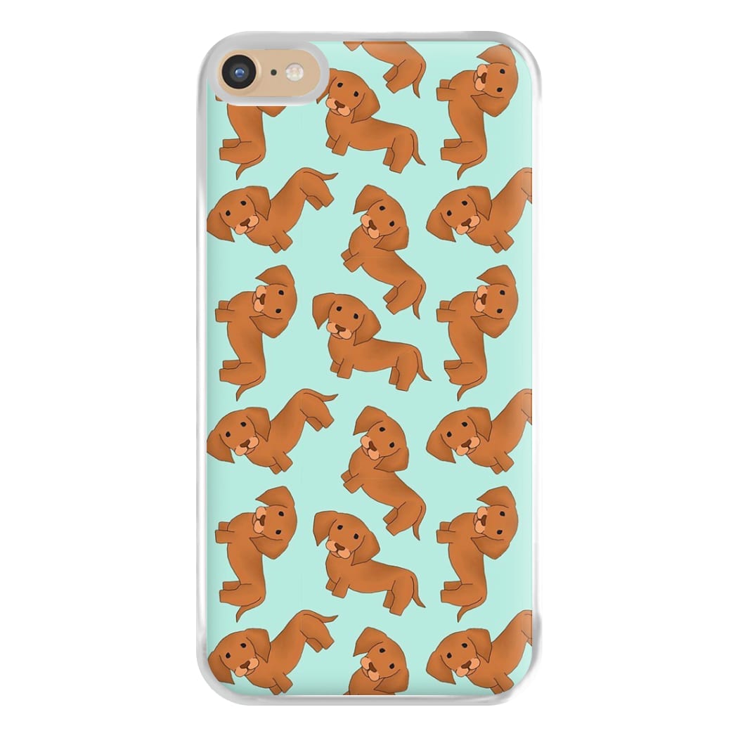 Sausage Dog Pattern Phone Case for iPhone 6 Plus / 7 Plus / 8 Plus