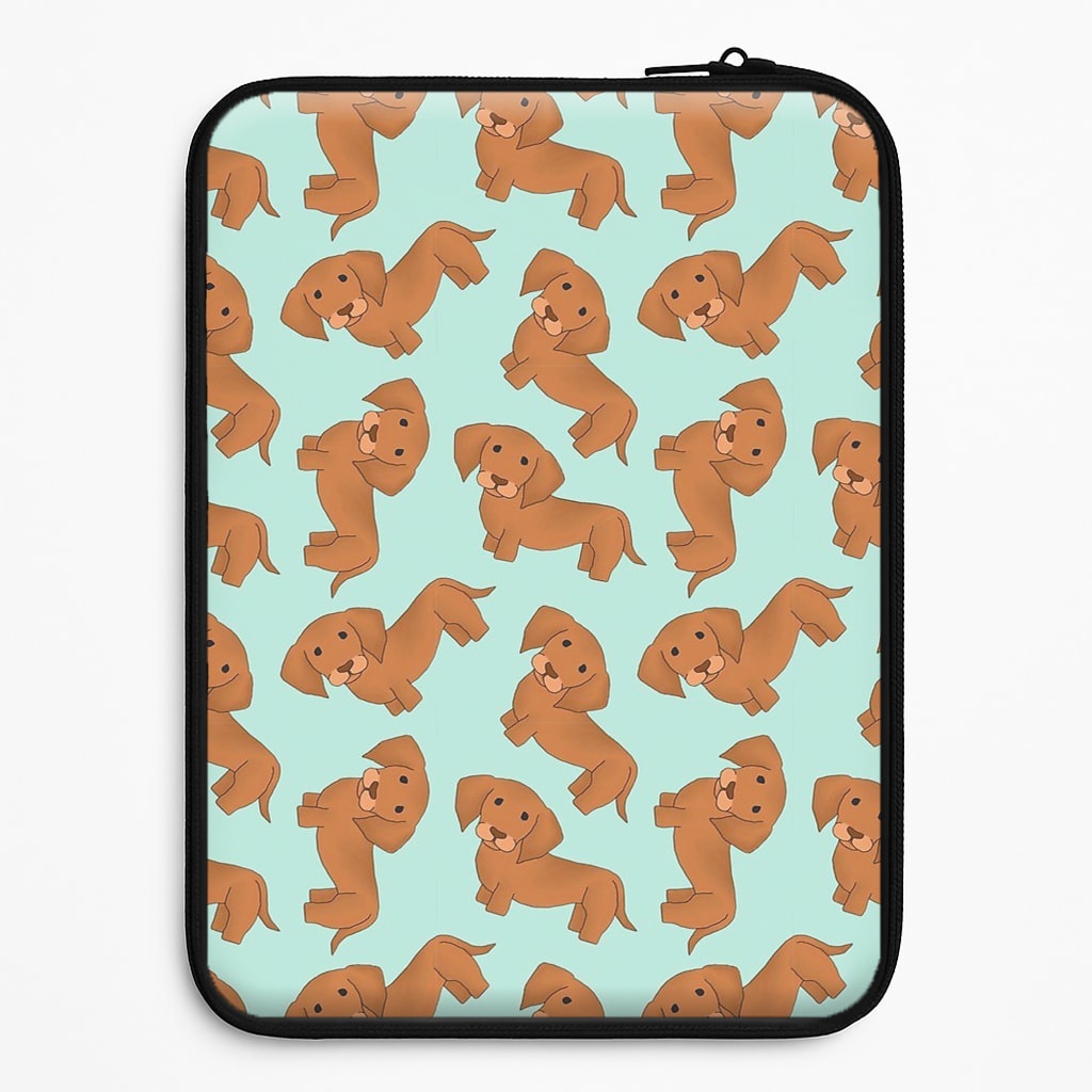 Sausage Dog Pattern Laptop Sleeve