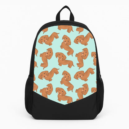 Sausage Dog Pattern Large Backpack