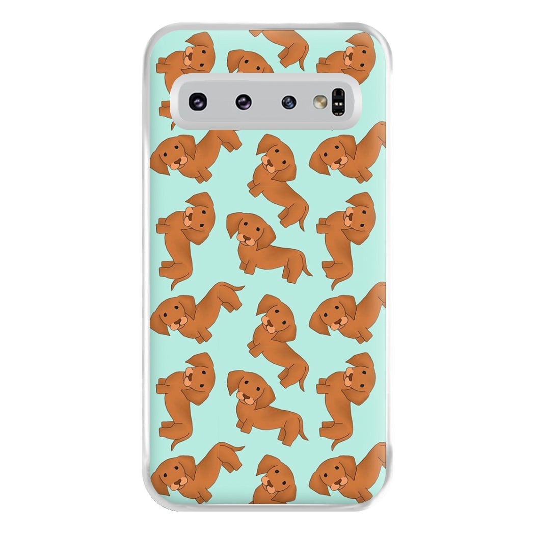 Sausage Dog Pattern Phone Case for Galaxy S10 Plus