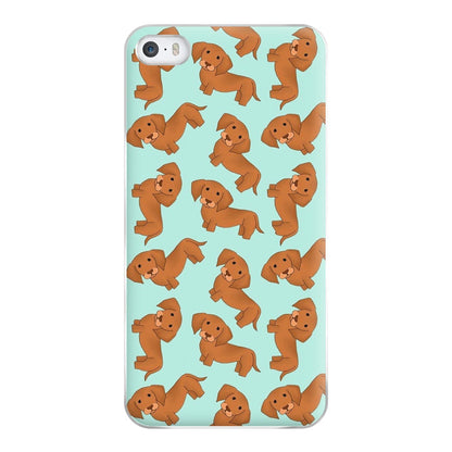 Sausage Dog Pattern Phone Case for iPhone 5 / 5s / SE 2016