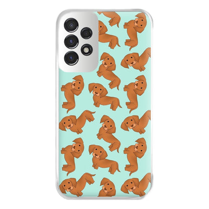 Sausage Dog Pattern Phone Case for Galaxy A53