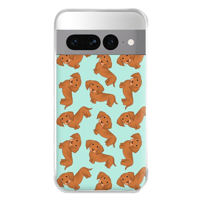 Sausage Dog Pattern Phone Case for Google Pixel 7 Pro