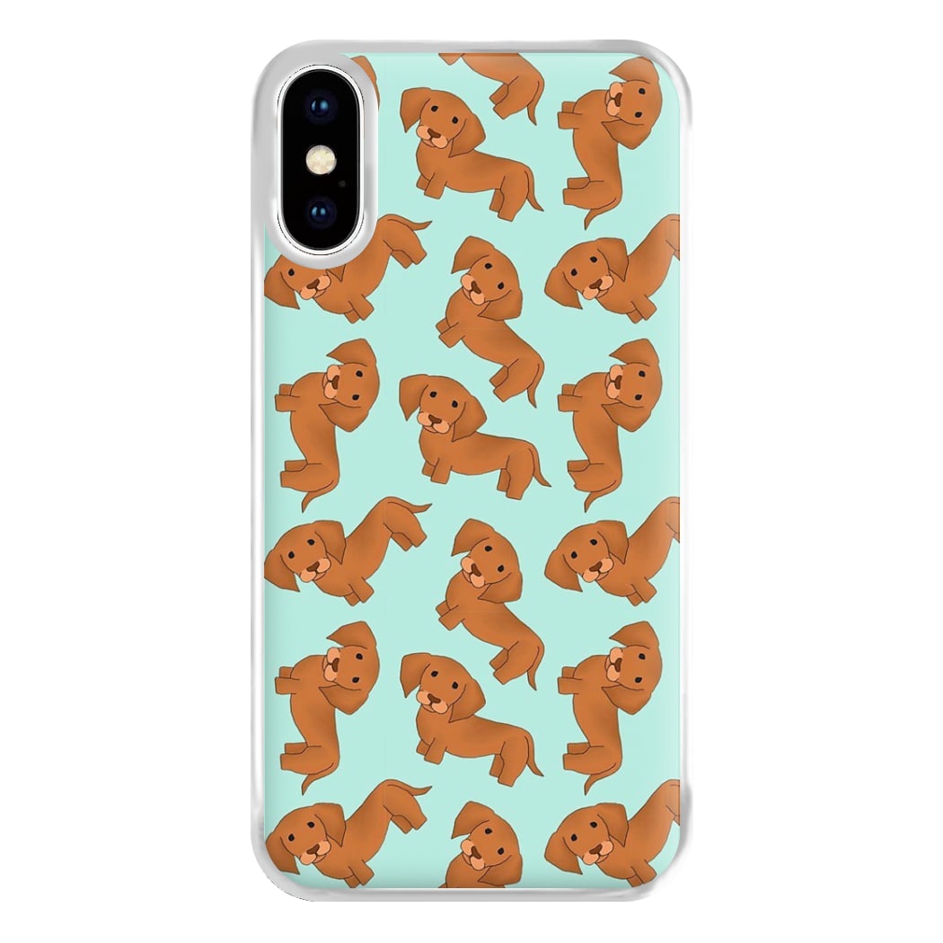 Sausage Dog Pattern Phone Case for iPhone XS Max