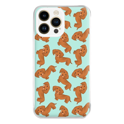 Sausage Dog Pattern Phone Case for iPhone 14 Pro Max