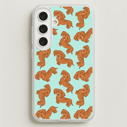 Sausage Dog Pattern Phone Case for Galaxy S25FE