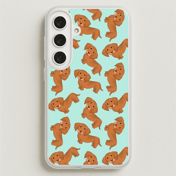 Sausage Dog Pattern Phone Case for Galaxy S25FE