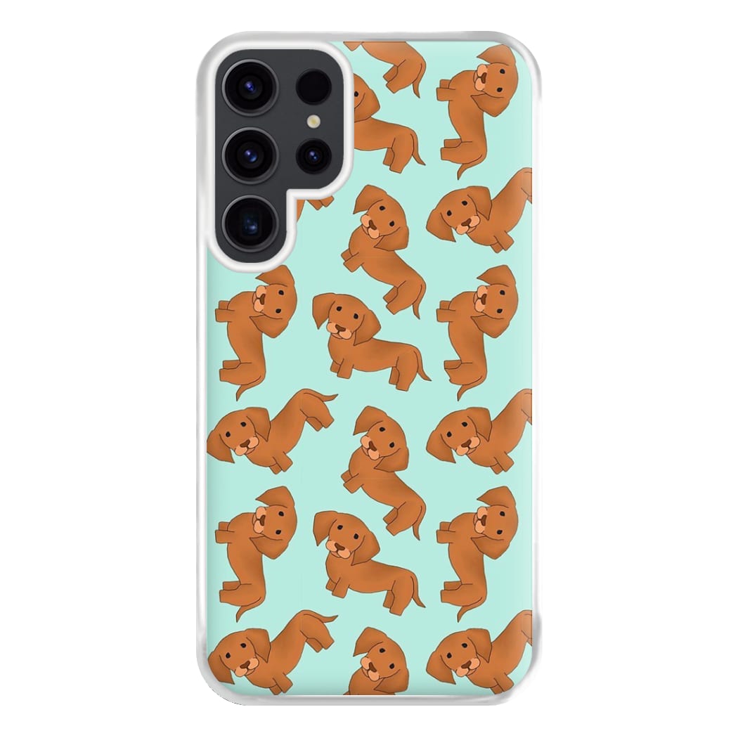 Sausage Dog Pattern Phone Case for Galaxy S23 Ultra