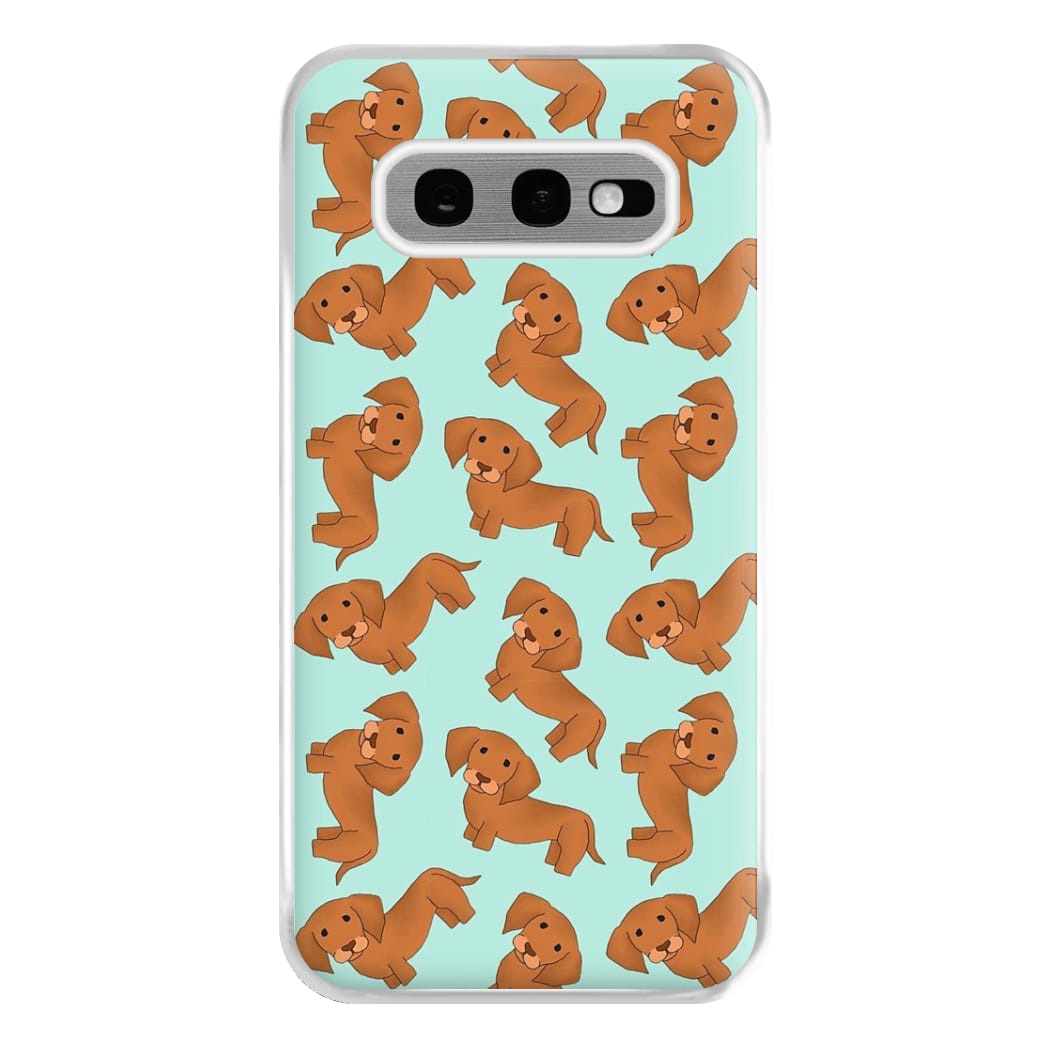 Sausage Dog Pattern Phone Case for Galaxy S10e