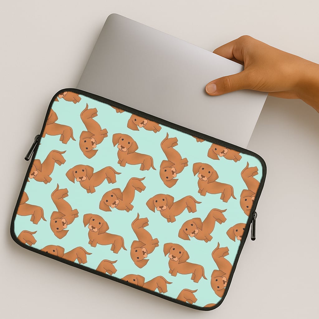 Sausage Dog Pattern MacBook Case