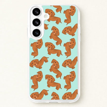 Sausage Dog Pattern Phone Case for Galaxy S26