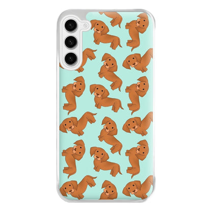 Sausage Dog Pattern Phone Case for Galaxy S23FE