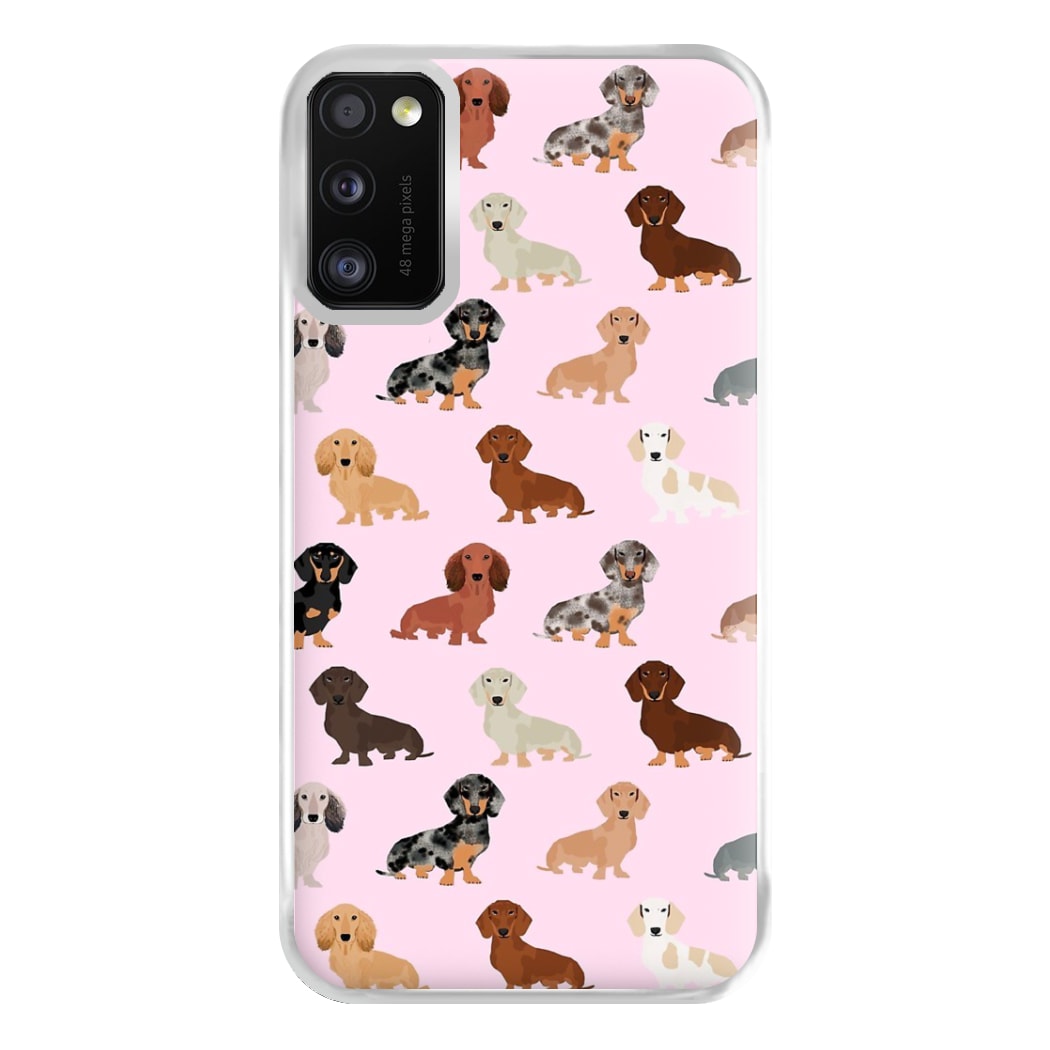 Dachshund Breed Pattern Phone Case for Galaxy A41