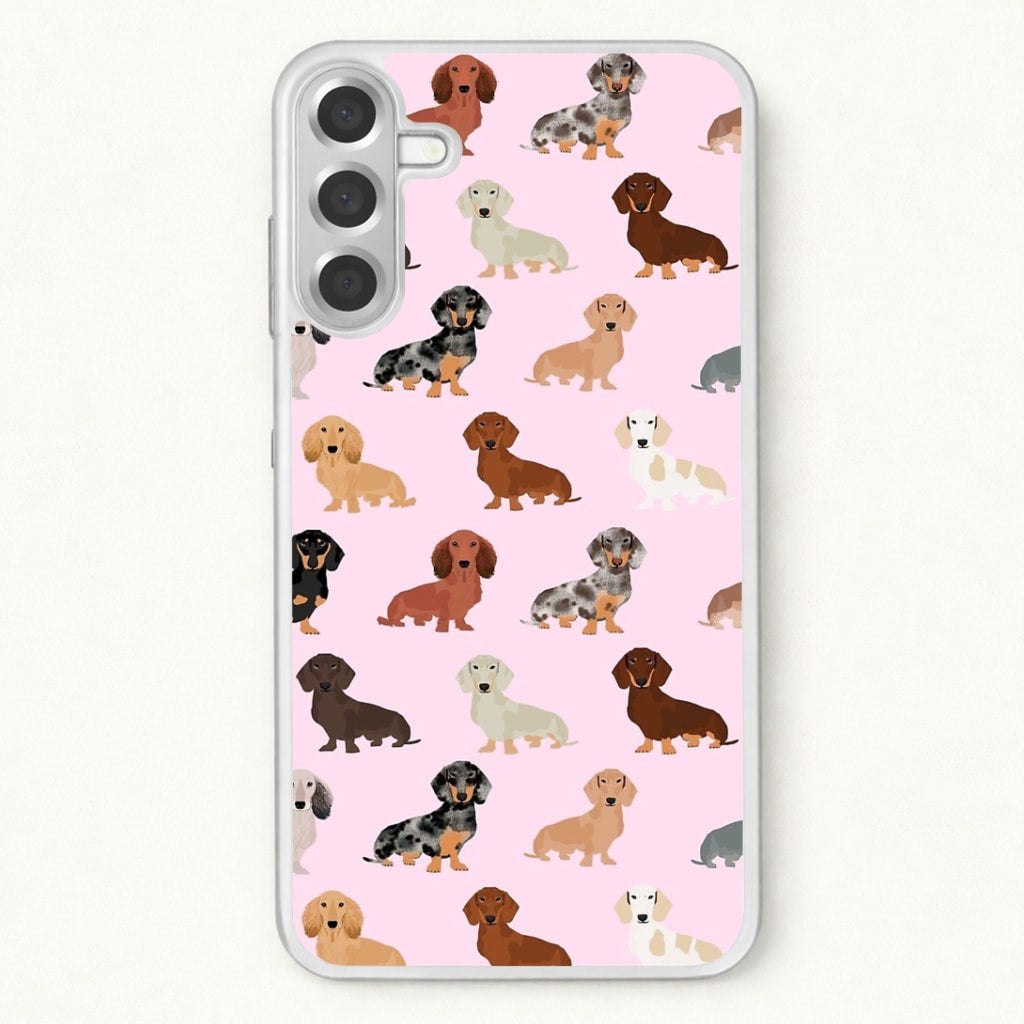 Dachshund Breed Pattern Phone Case for Galaxy A17