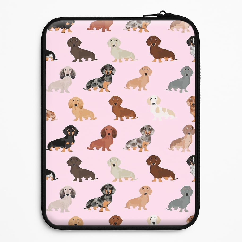 Dachshund Breed Pattern Laptop Sleeve