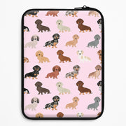 Dachshund Breed Pattern Laptop Sleeve 1