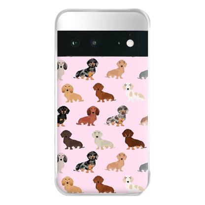 Dachshund Breed Pattern Phone Case for Google Pixel 6a