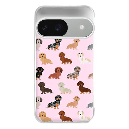 Dachshund Breed Pattern Phone Case for Google Pixel 9 / 9 Pro