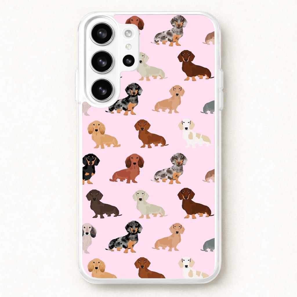 Dachshund Breed Pattern Phone Case for Galaxy S26 Ultra