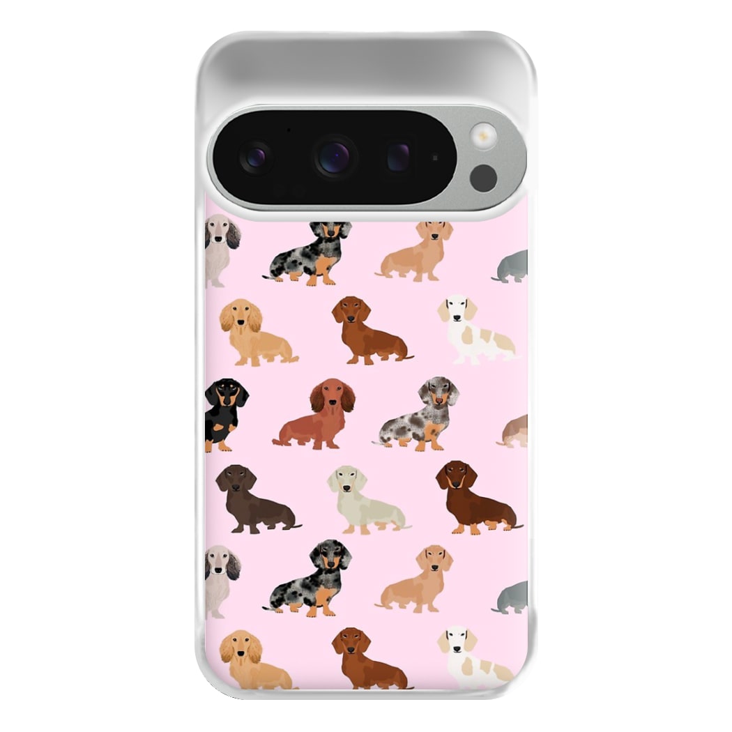 Dachshund Breed Pattern Phone Case for Google Pixel 9 Pro XL