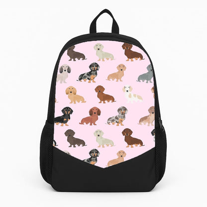 Dachshund Breed Pattern Large Backpack