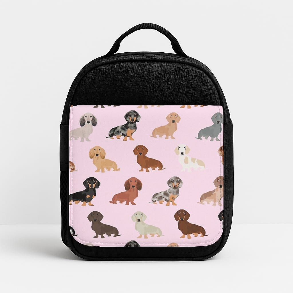 Dachshund Breed Pattern Insulated Lunchbox