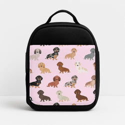 Dachshund Breed Pattern Insulated Lunchbox