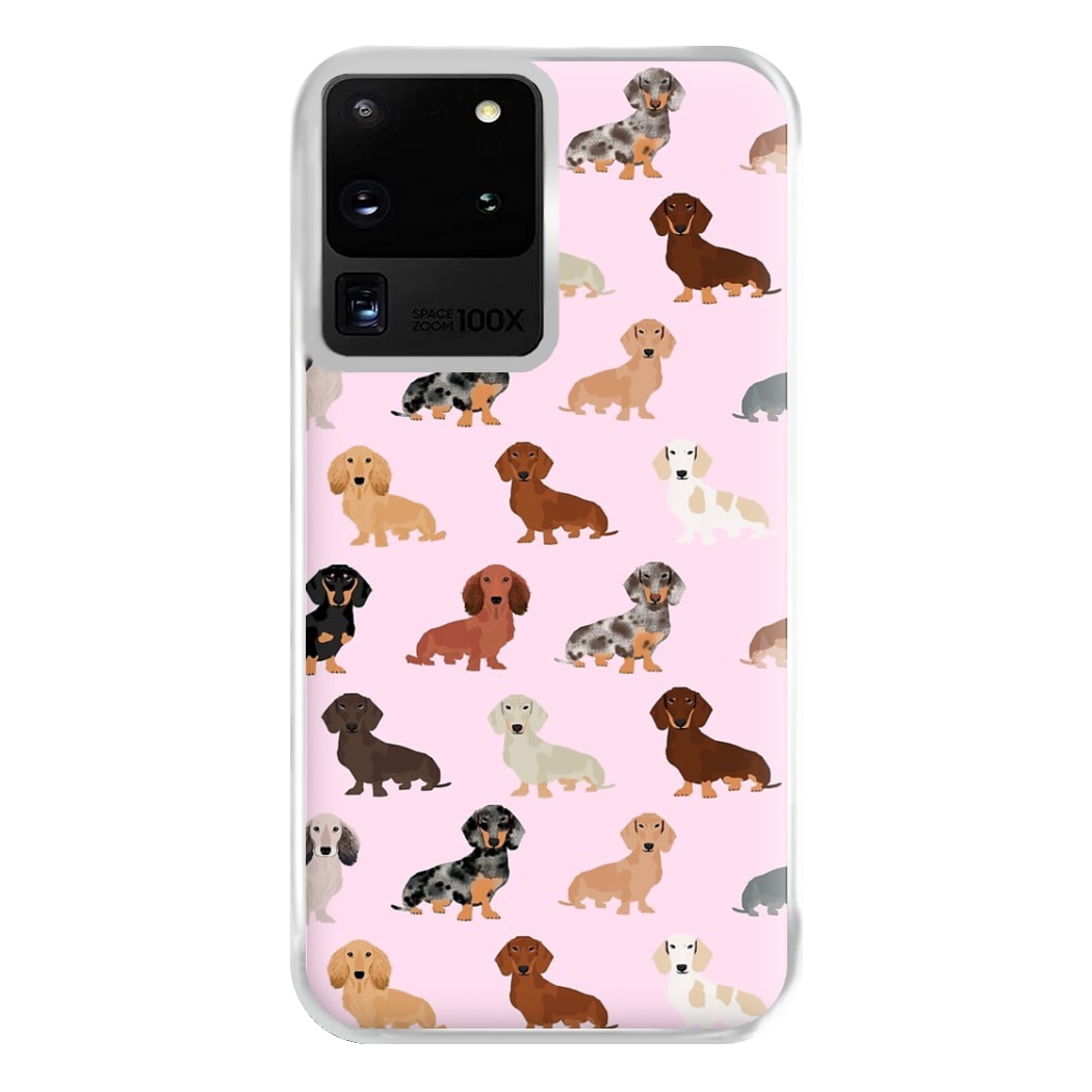 Dachshund Breed Pattern Phone Case for Galaxy S20 Ultra