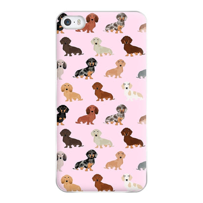 Dachshund Breed Pattern Phone Case for iPhone 5 / 5s / SE 2016