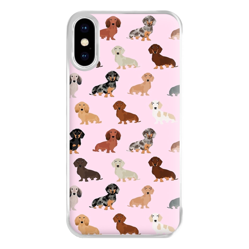 Dachshund Breed Pattern Phone Case for iPhone XS Max