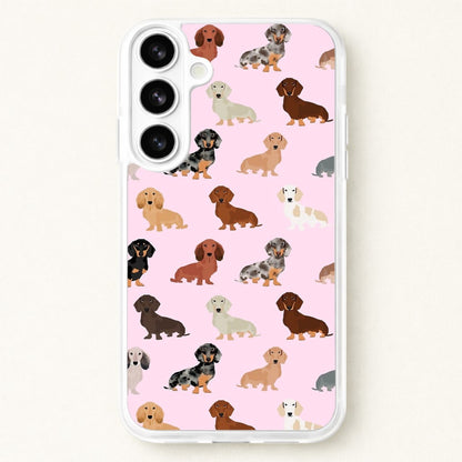 Dachshund Breed Pattern Phone Case for Galaxy S26
