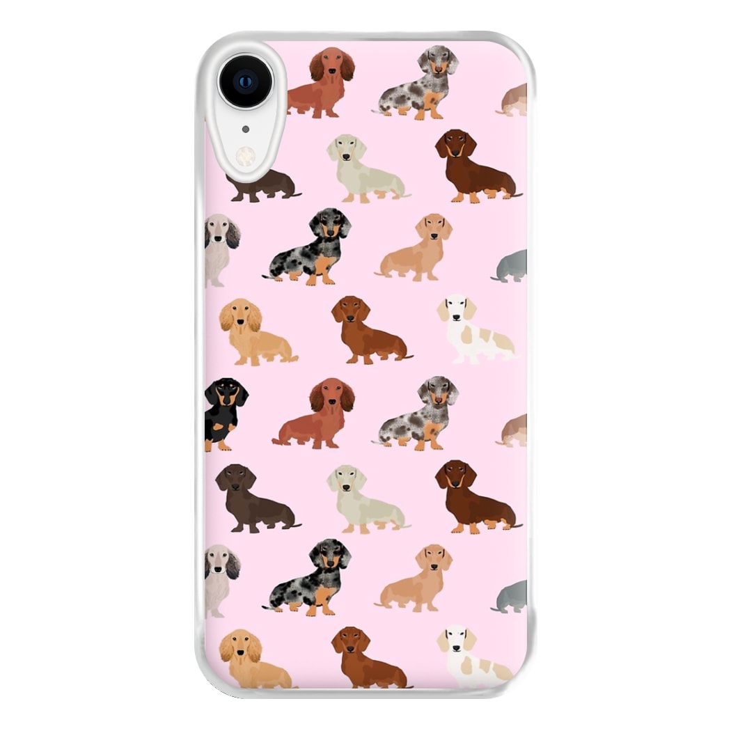 Dachshund Breed Pattern Phone Case for iPhone XR