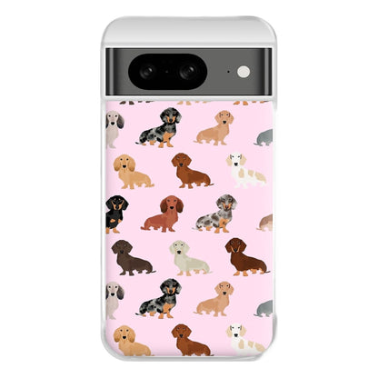 Dachshund Breed Pattern Phone Case for Google Pixel 8