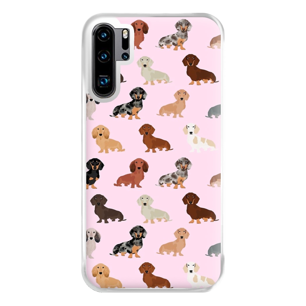 Dachshund Breed Pattern Phone Case for Huawei P30 Pro