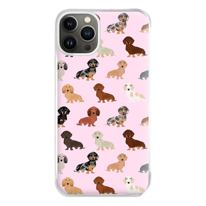 Dachshund Breed Pattern Phone Case for iPhone 13