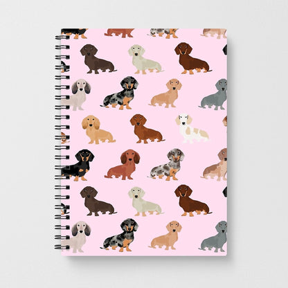 Dachshund Breed Pattern Notebook - Fun Cases