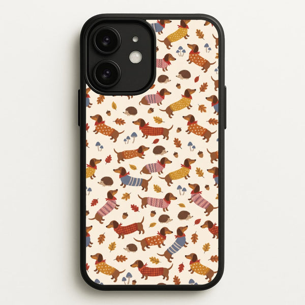 Autumn Sweater Dachshunds Phone Case - iPhone 11 / Standard