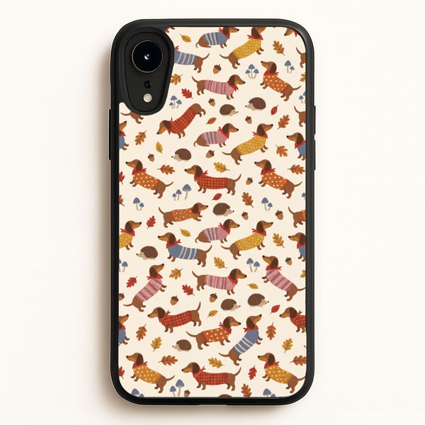 Autumn Sweater Dachshunds Phone Case - iPhone XR / Standard