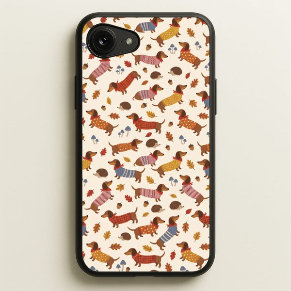 Autumn Sweater Dachshunds Phone Case - iPhone 17e / Standard