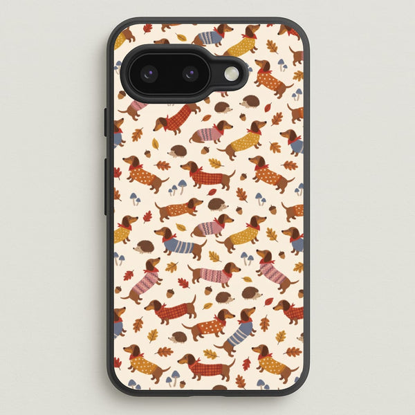 Autumn Sweater Dachshunds Phone Case - Google Pixel 9a / Standard