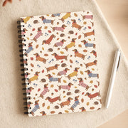 Autumn Sweater Dachshunds Notebook 3