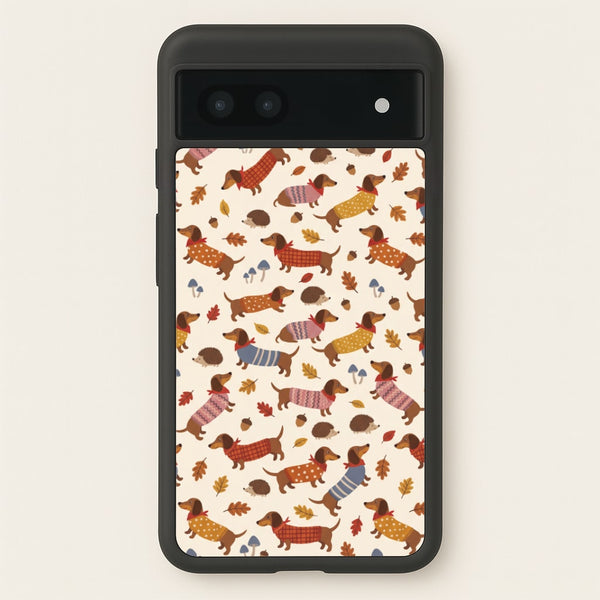 Autumn Sweater Dachshunds Phone Case - Google Pixel 7a / Standard