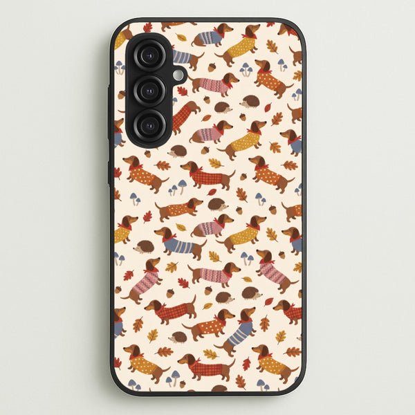 Autumn Sweater Dachshunds Phone Case - Galaxy S23FE / Standard