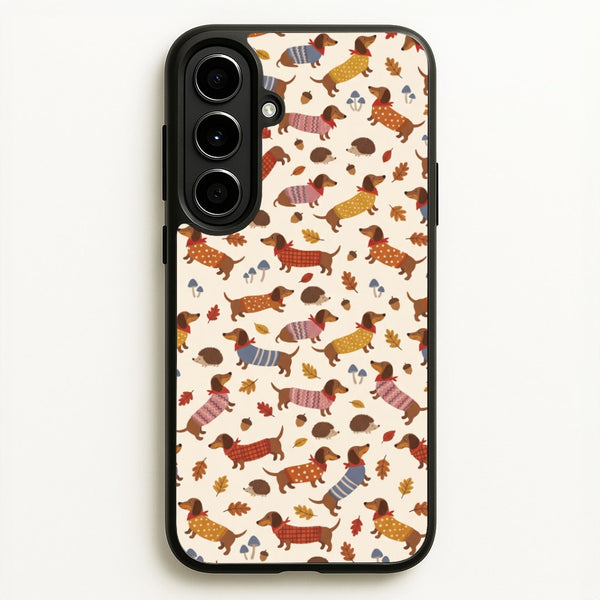 Autumn Sweater Dachshunds Phone Case - Galaxy A56 / Standard